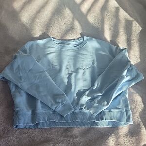AE Light Blue Cropped Sweatshirt